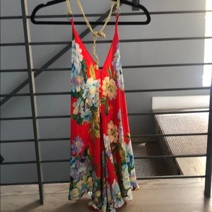Silk beach coverup/dress